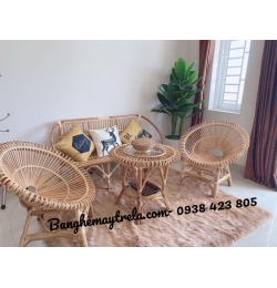 Bàn ghế mây tre đan MA284
