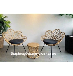 Bàn ghế ban công mây nhựa NH294