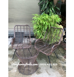 Bàn ghế giả mây NH217