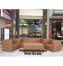 Bàn ghế sofa giả mây NH57