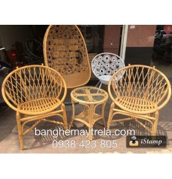 Bàn ghế mây MA94