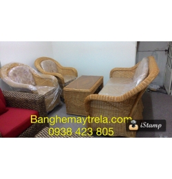 Bàn ghế mây tự nhiên MA4