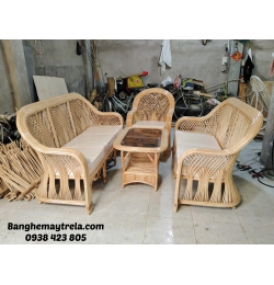 Bàn ghế sofa mây MA158