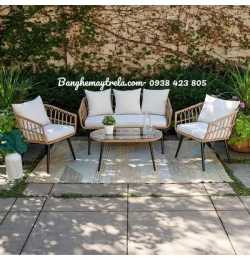 Bàn ghế sofa mây nhựa NH326