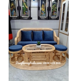 Bàn ghế sofa mây MA325