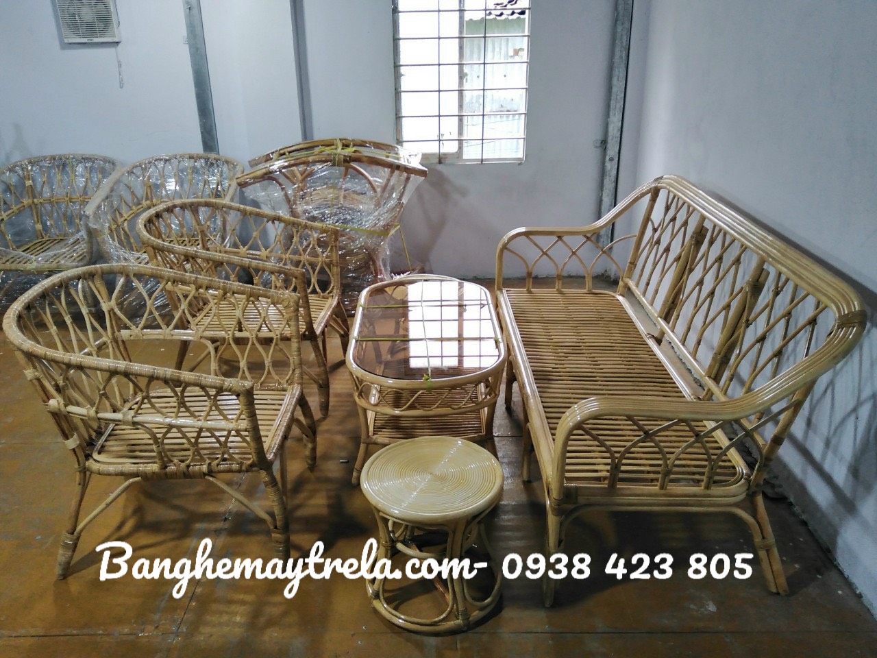 
								Sofa mây phòng khách MA328