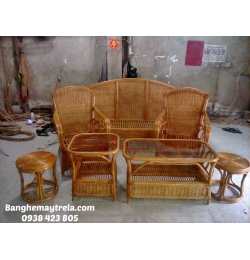 Bàn ghế sofa mây MA177