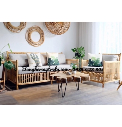 Bàn ghế sofa mây MA245