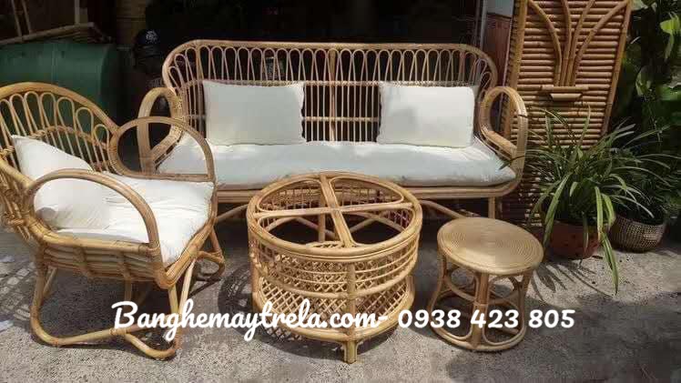 
								Bàn ghế mây MA311