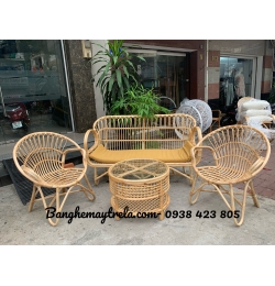 Bàn ghế mây tre MA351