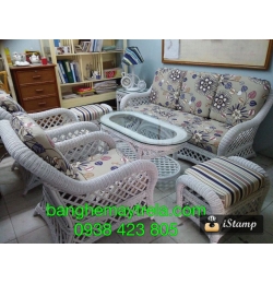 Bàn ghế mây tự nhiên MA80