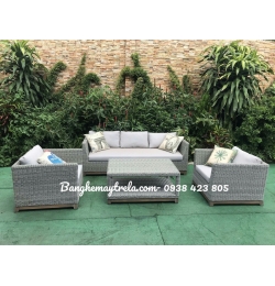 Bàn ghế sofa giả mây ngoài trời NH139