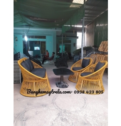 Bàn ghế mây giả nhựa NH212