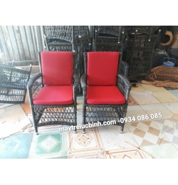 Ghế cafe nhựa giả mây 