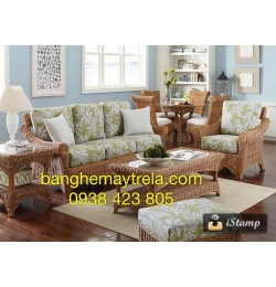 Bàn ghế nhựa giả mây NH13