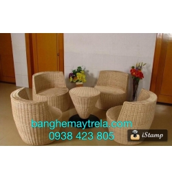 Bàn ghế nhựa giả mây NH24