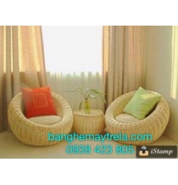 Bàn ghế nhựa giả mây NH27