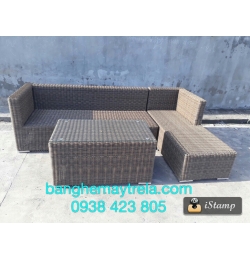 Bàn ghế nhựa giả mây NH26