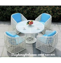 Bàn ghế sân vườn mây nhựa NH276