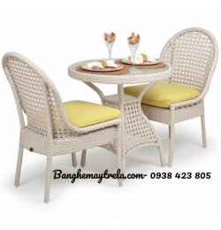 Bàn ghế cafe mây nhựa NH277