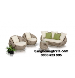 Bàn ghế sofa nhựa giả mây NH71