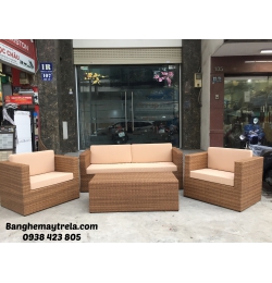 Bàn ghế sofa nhựa giả mây NH92