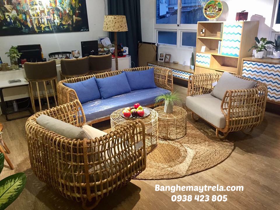 
								Bàn ghế sofa mây tự nhiên MA166