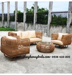Sofa tổ yến nhựa giả mây NH321