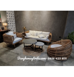 Bàn ghế sofa mây nhựa NH295