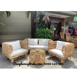 Sofa mây tự nhiên kiểu hiện đại MA457