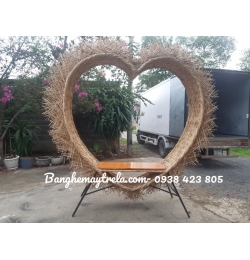 Ghế mây tre chụp hình khu du lịch TC2