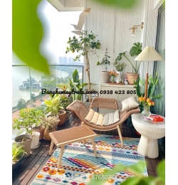 Ghế giả mây đan dây dù NH306