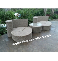Ghế thư giãn nhựa giả mây 