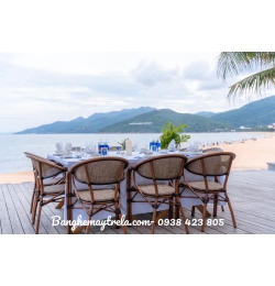 Ghế khung nhôm cafe NH376