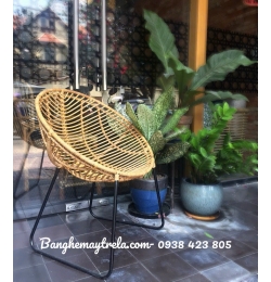 Ghế mây tự nhiên chân sắt MA850