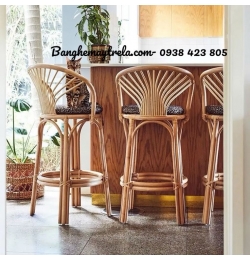 Ghế quầy bar mây tre MA751