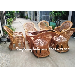 Bàn ghế mây MA336