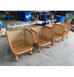Ghế sofa đơn mây lưng caro MA843