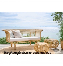Băng ghế mây tay xòe MA602