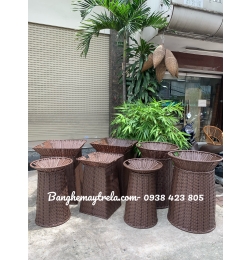 Giỏ trưng bày trái cây mây nhựa NH187