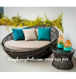 Giường tròn tắm nắng mây nhựa NH225