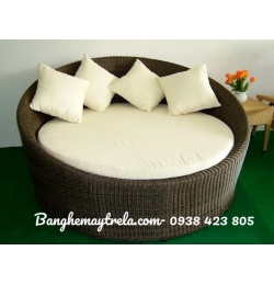 Giường tắm nắng nhựa giả mây NH152