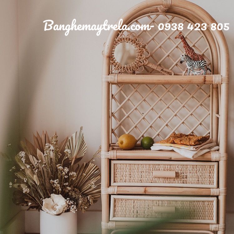 
								Kệ- tủ mây tự nhiên MA436