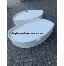 Khay nổi hồ bơi nhựa giả mây NH267