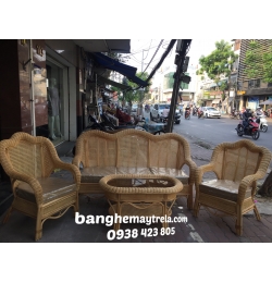 Bàn ghế sofa mây MA110