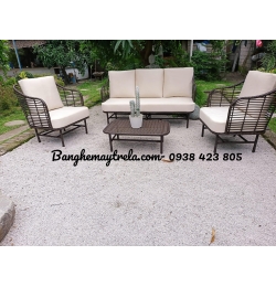 Bàn ghế mây nhựa NH328