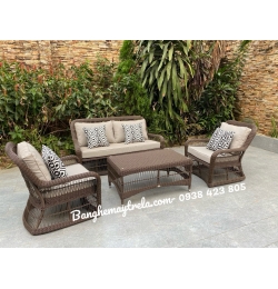Bàn ghế sofa mây nhựa NH366