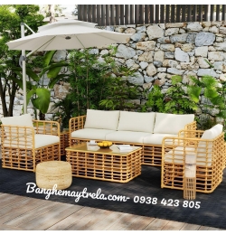 Bàn ghế sofa mây nhựa NH332