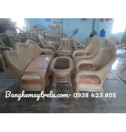 Bàn ghế mây tự nhiên MA664