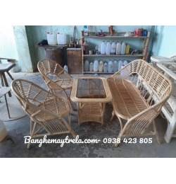 Bàn ghế mây tre đan tự nhiên MA832